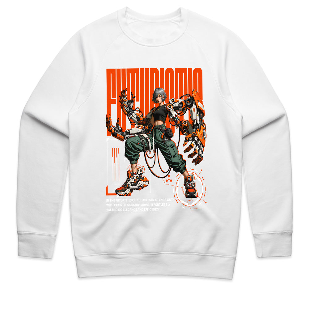 Futurisma Cyberpunk Warrior T-Shirt – High-Tech Sci-Fi Streetwear