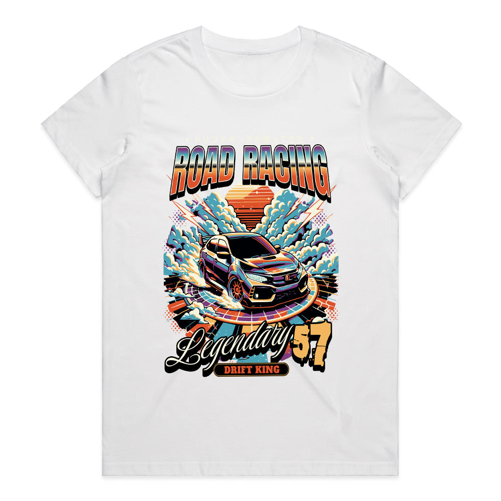 Road Racing Drift King T-Shirt – Legendary 57 JDM Streetwear