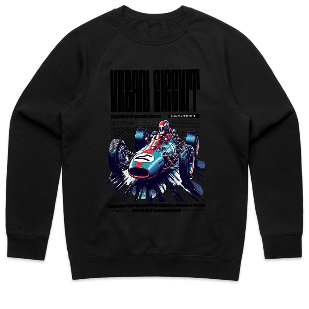 Urban Circuit Vintage Racer Graphic Tee – High-Speed Retro Racing Style