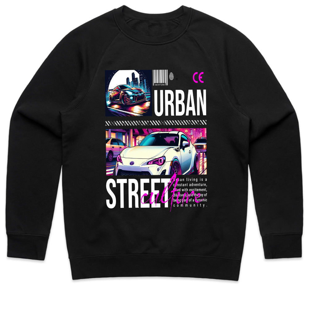 Urban Street Culture JDM Graphic Tee – Neon Night Racing Aesthetic