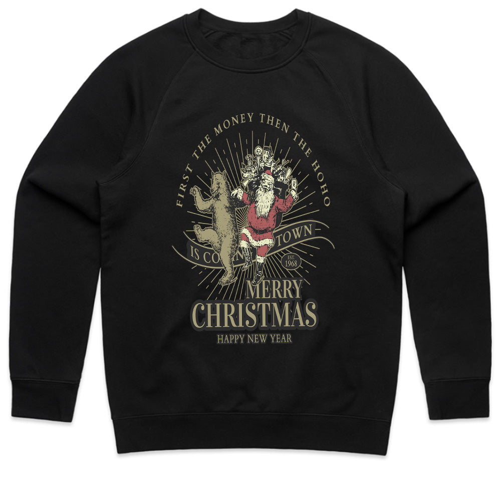 Santa’s Money Dance Christmas Tee – Funny Holiday Party Shirt
