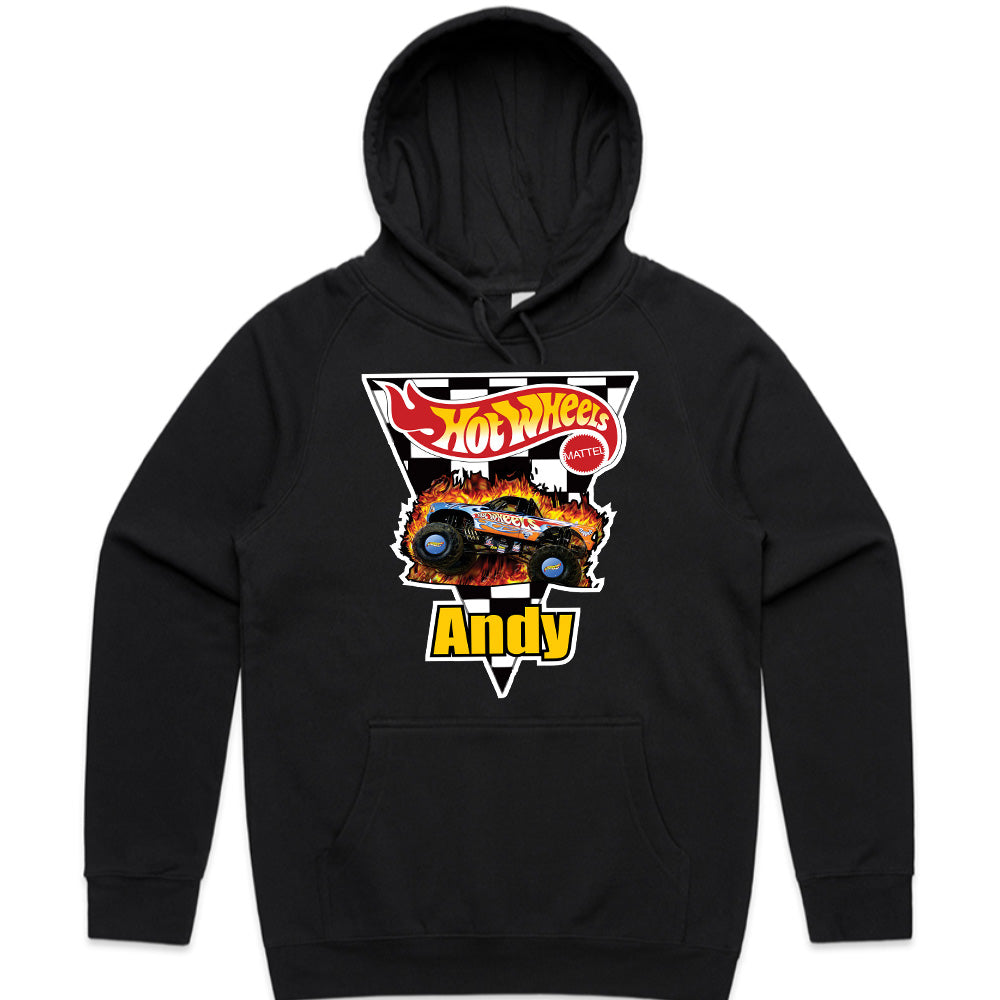 Hot Wheels Monster Truck "Andy" Graphic T-Shirt – Bold and Stylish Motorsports Design