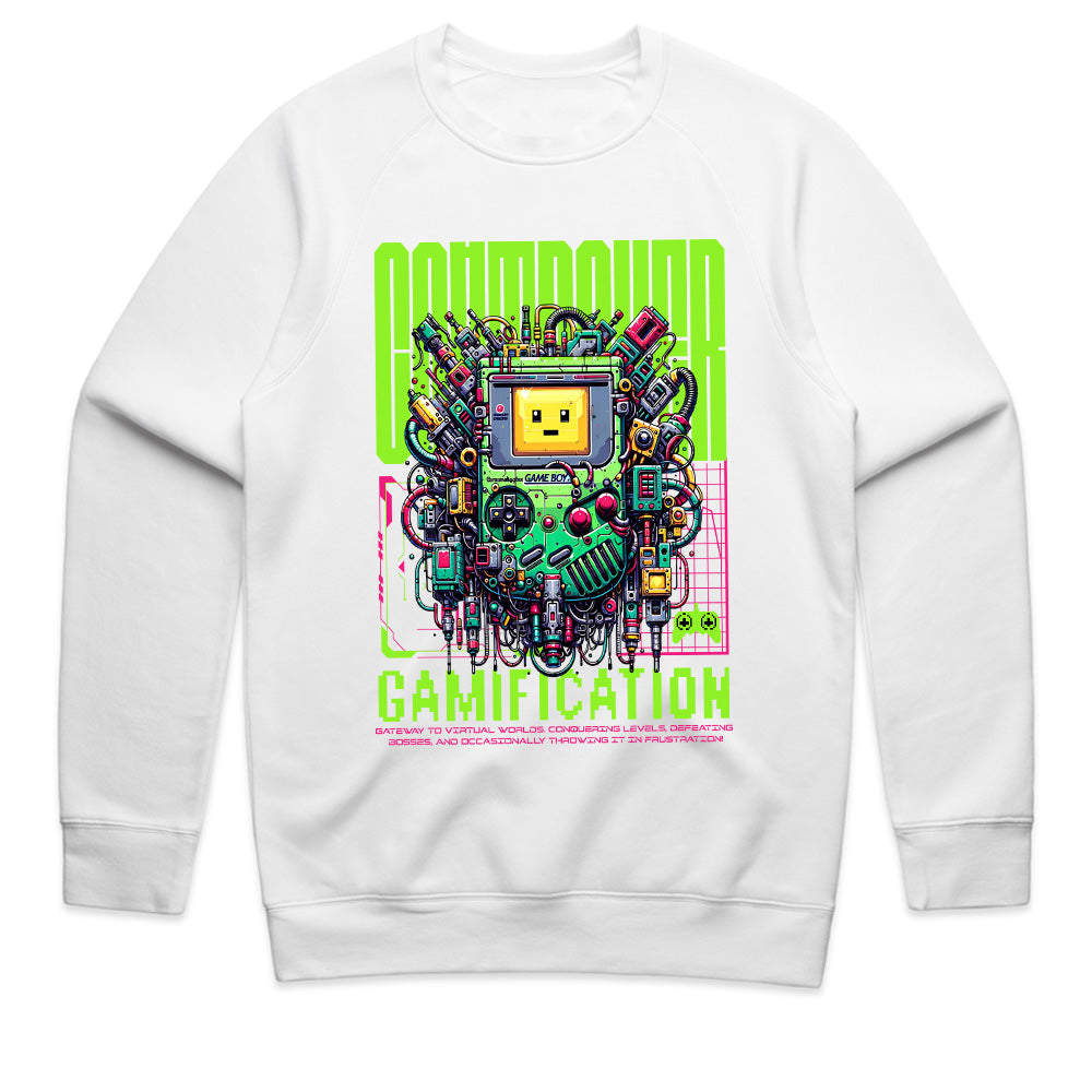 Cyberpunk "Gamification" T-Shirt – Futuristic Gaming Tech Design