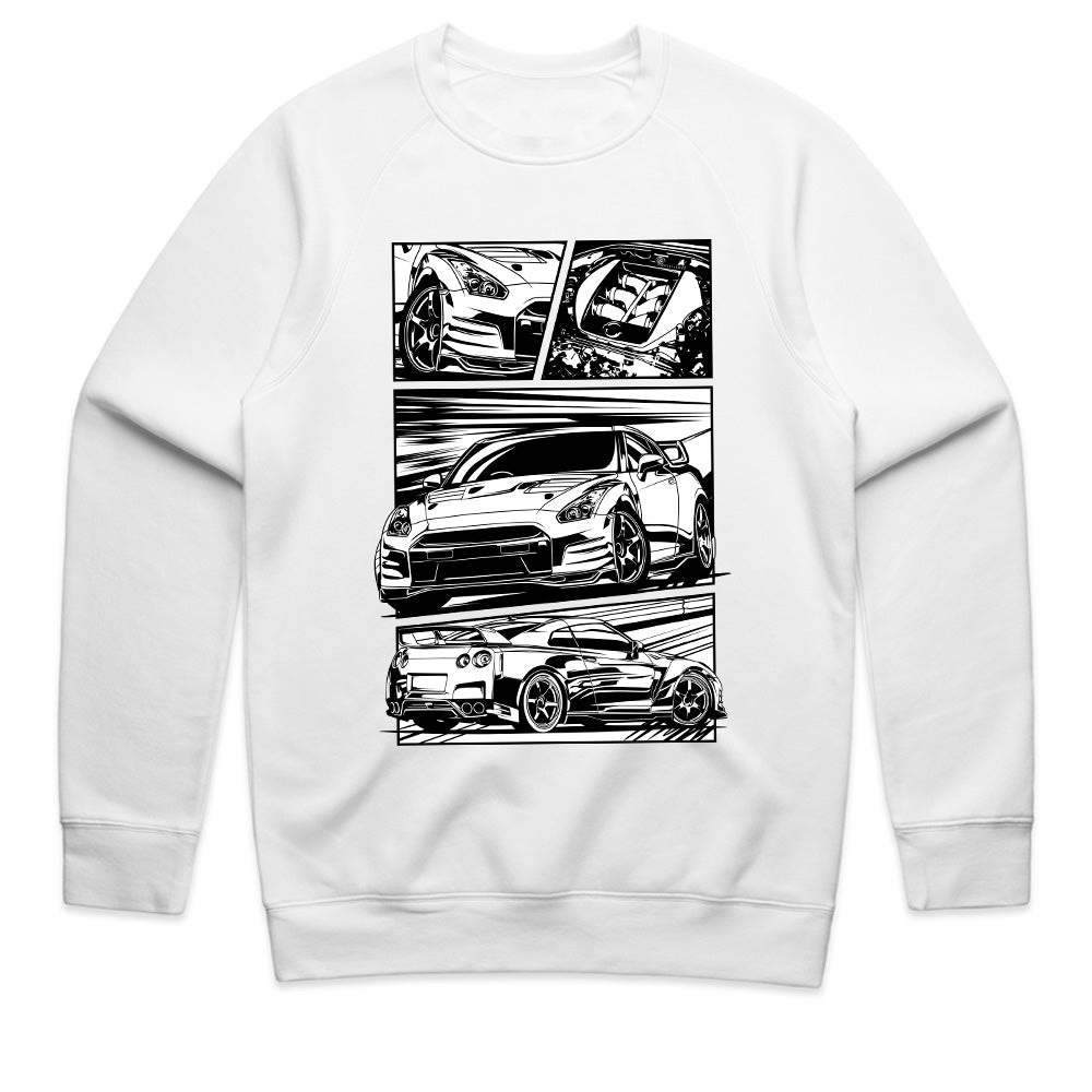 Manga Speed" Nissan GT-R Comic Style T-Shirt – JDM Racing Tee