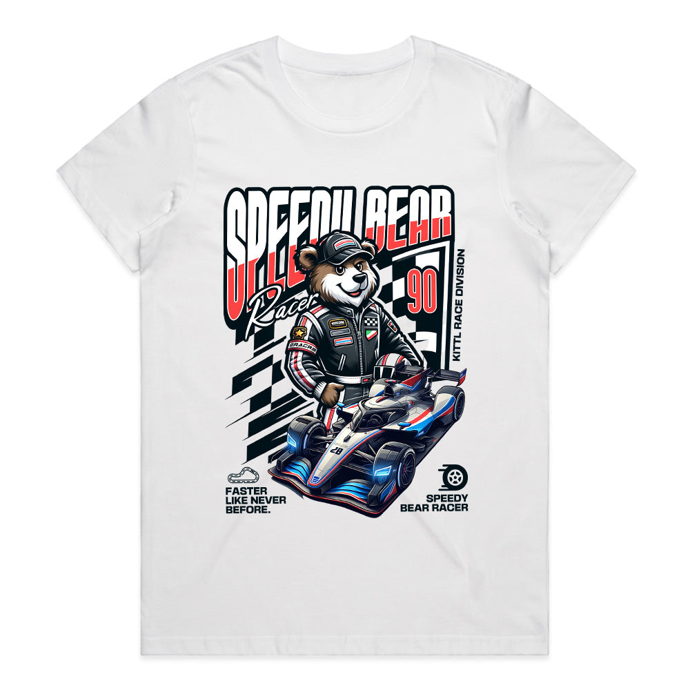 Speedy Bear Racer T-Shirt – Fun Motorsport Racing Streetwear