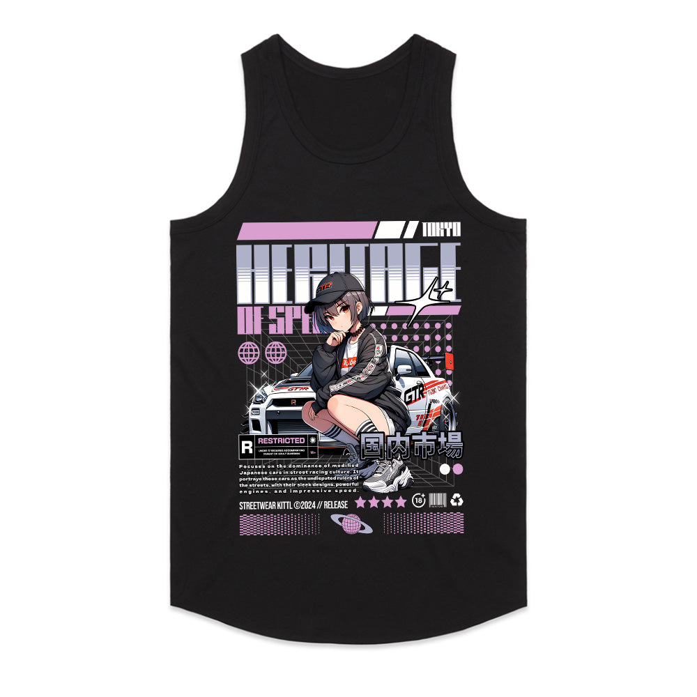 Heritage of Speed" JDM Anime T-Shirt – Nissan GTR Streetwear Aesthetic
