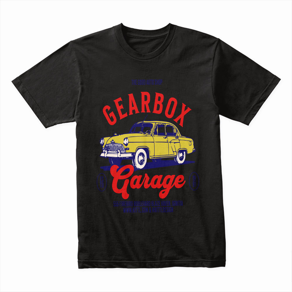 Gearbox Garage – Vintage Auto Shop Classic Tee