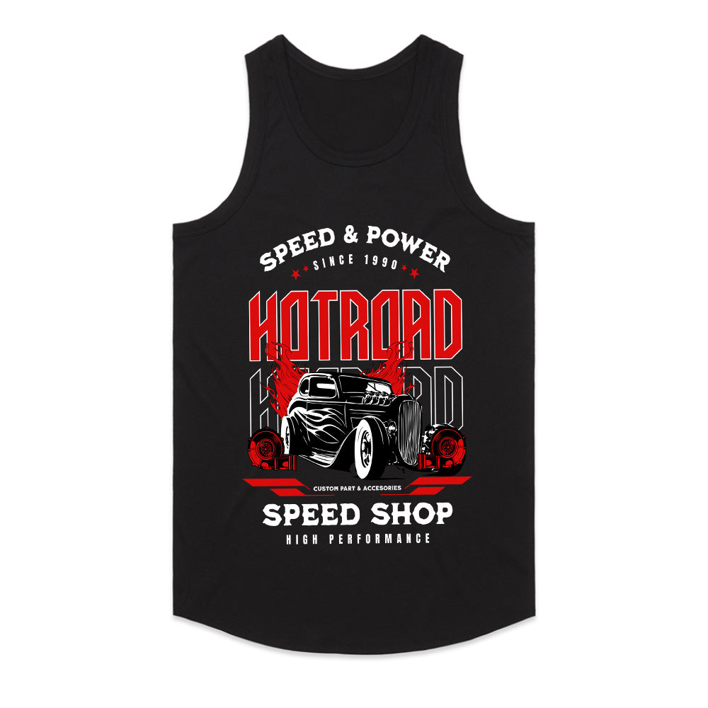 Hot Rod Speed Shop" T-Shirt – Vintage Muscle & High-Performance Style