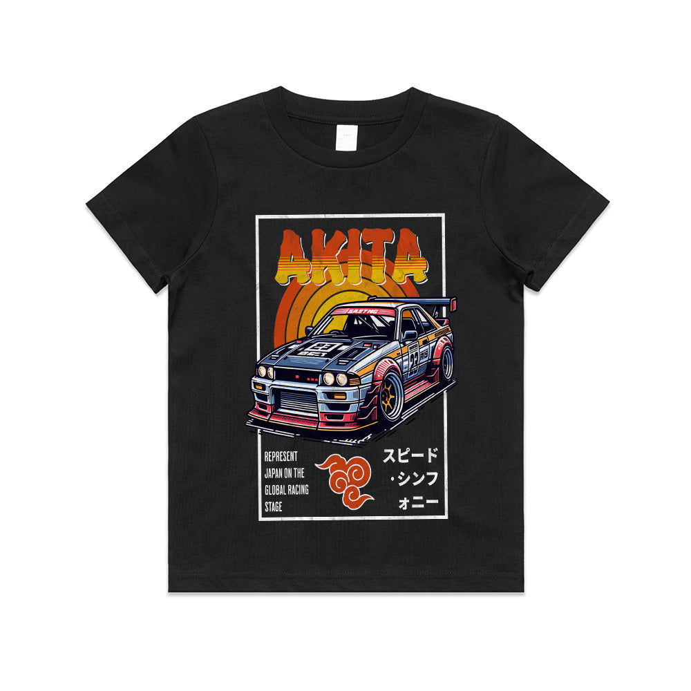 Akita Retro Drift Racing Tee – Japanese Street Style