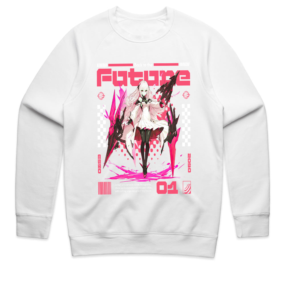 Future Cyber Valkyrie – Neon Sci-Fi Anime Tee