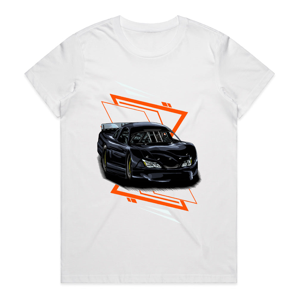 Speed & Precision: Black Racer T-Shirt