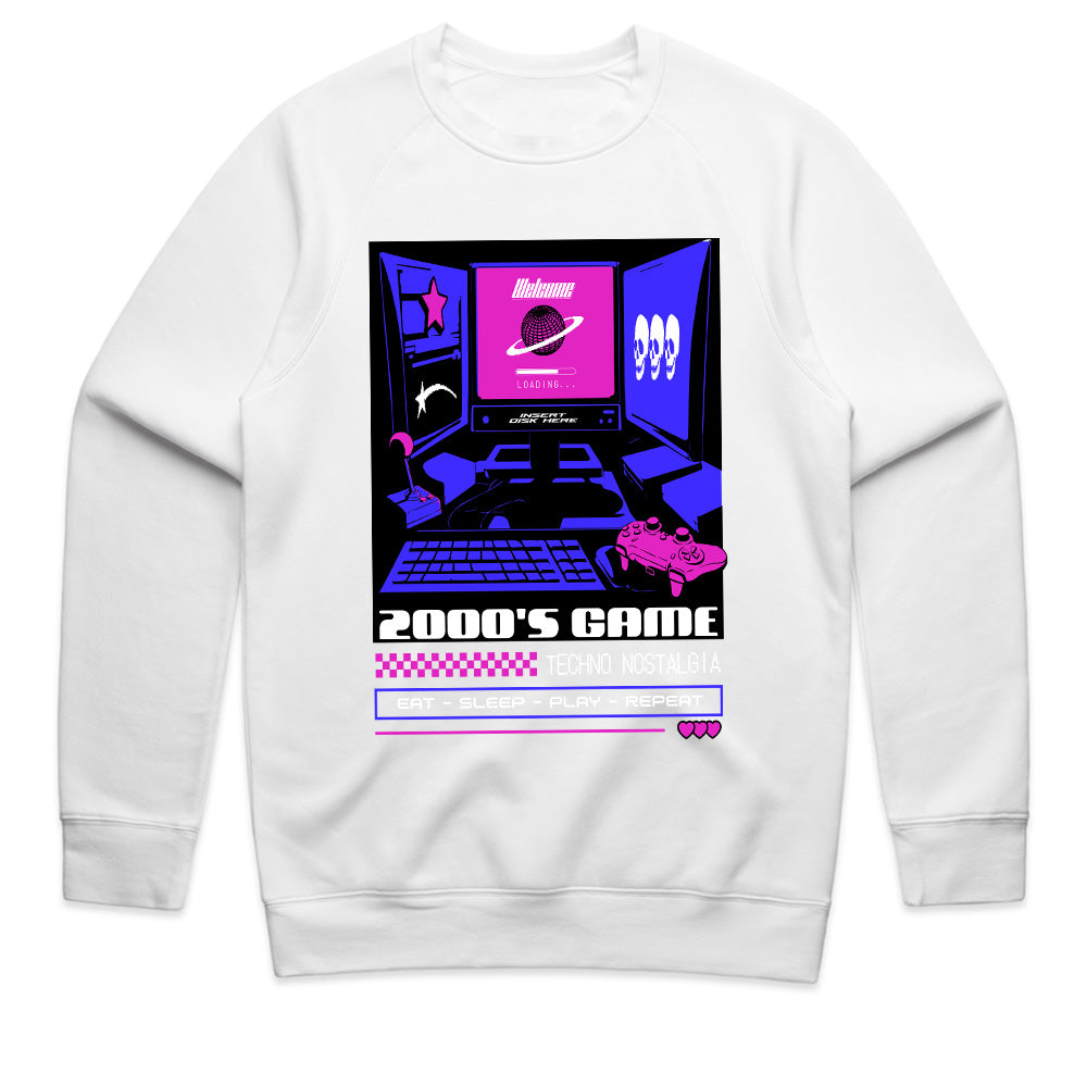 Retro 2000s Gaming T-Shirt - "Techno Nostalgia" Cyberpunk Aesthetic