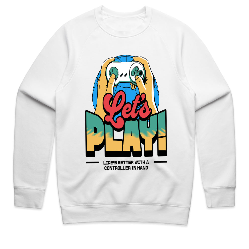 Retro "Let’s Play" Gaming T-Shirt – Vintage Gamer Aesthetic