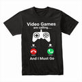 "Video Games Are Calling" Funny Gamer T-Shirt - Gaming Life Design
