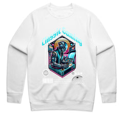 "Classic Gaming Cyberpunk T-Shirt – Retro Gamer Futuristic Design"