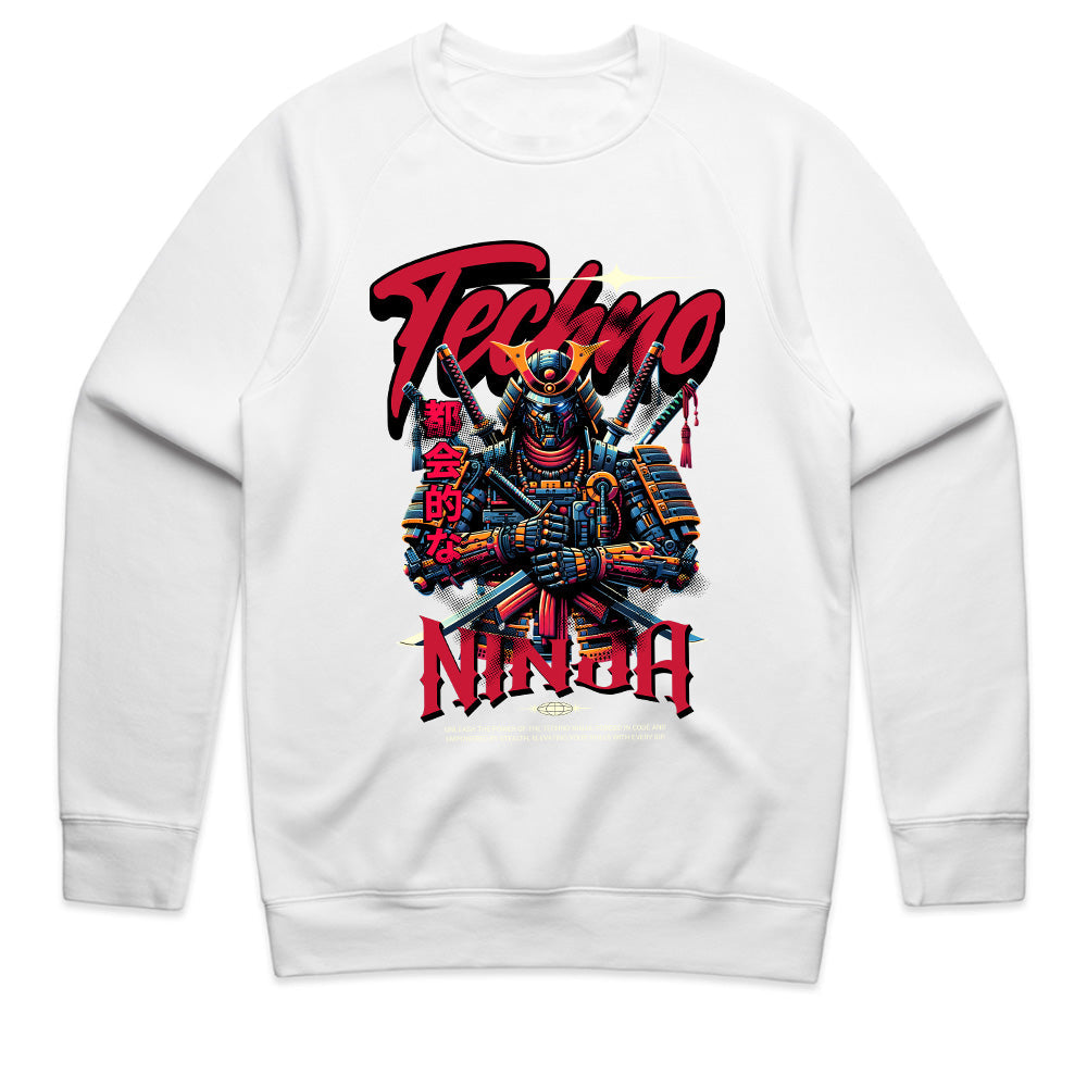 Techno Ninja – Cyber Samurai Futuristic Warrior Graphic T-Shirt