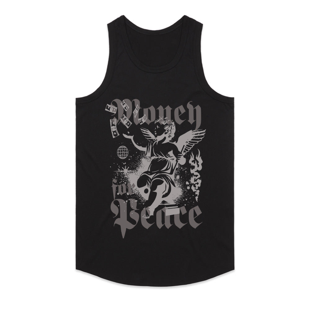 Celestial Hustle: Money & Peace Angel Tee