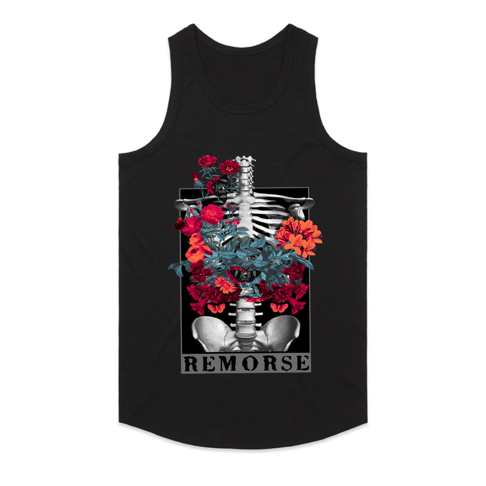 Floral Remorse: Blooming Skeleton Tee