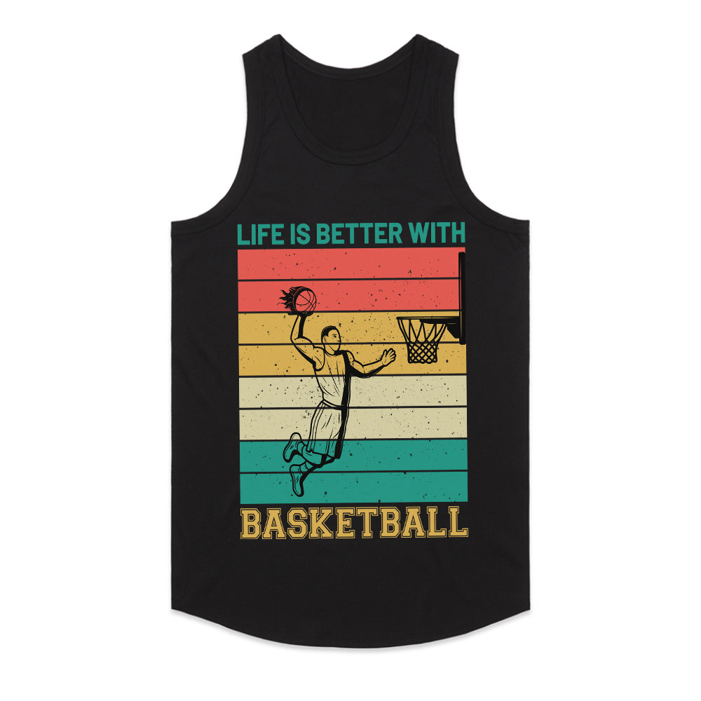 Retro Hoops: Life is Better with Basketball Tee