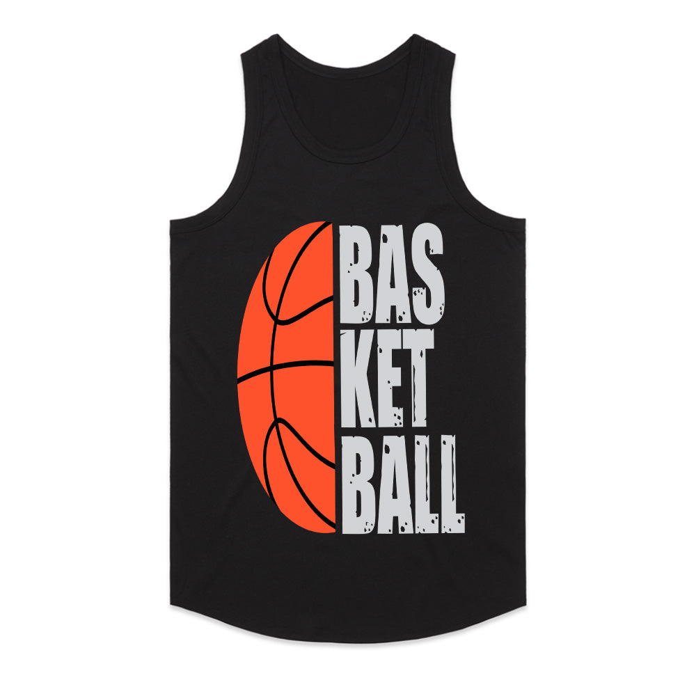 Split Court: Minimalist Basketball Passion Tee