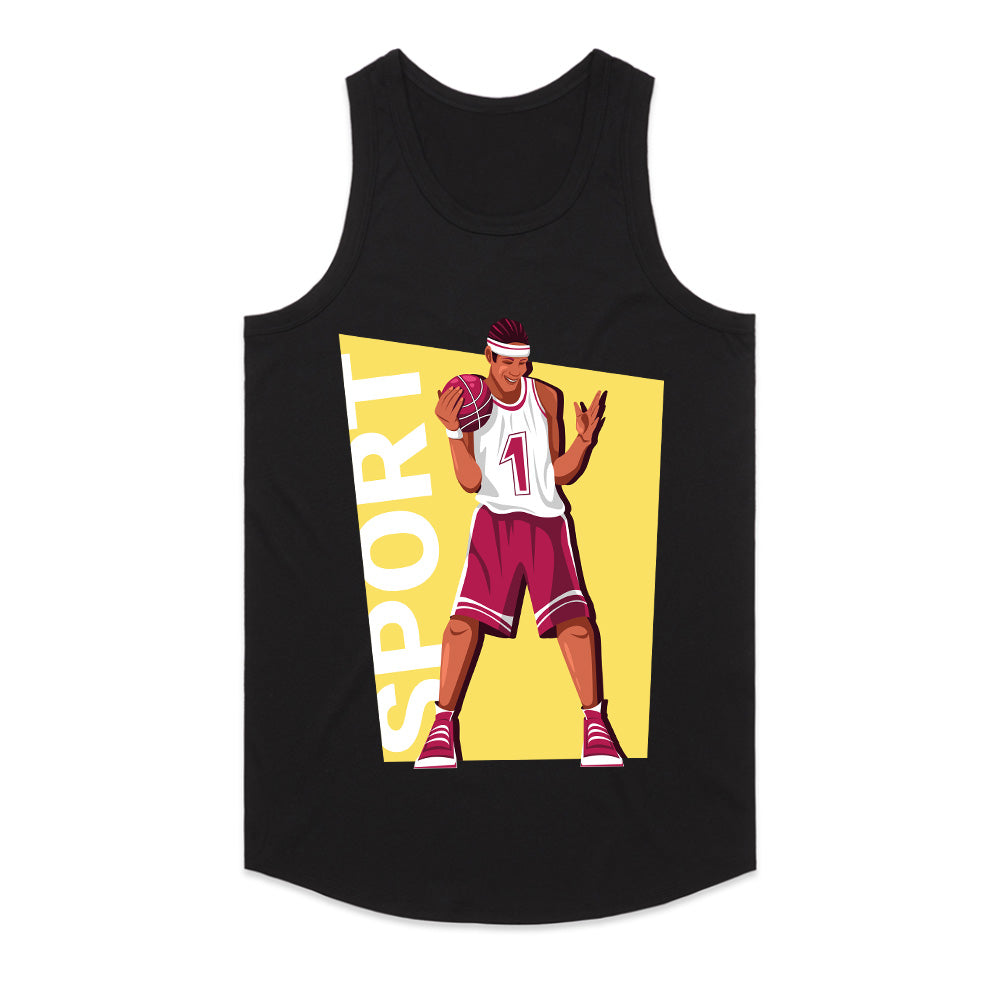 Court King Retro Basketball Tee