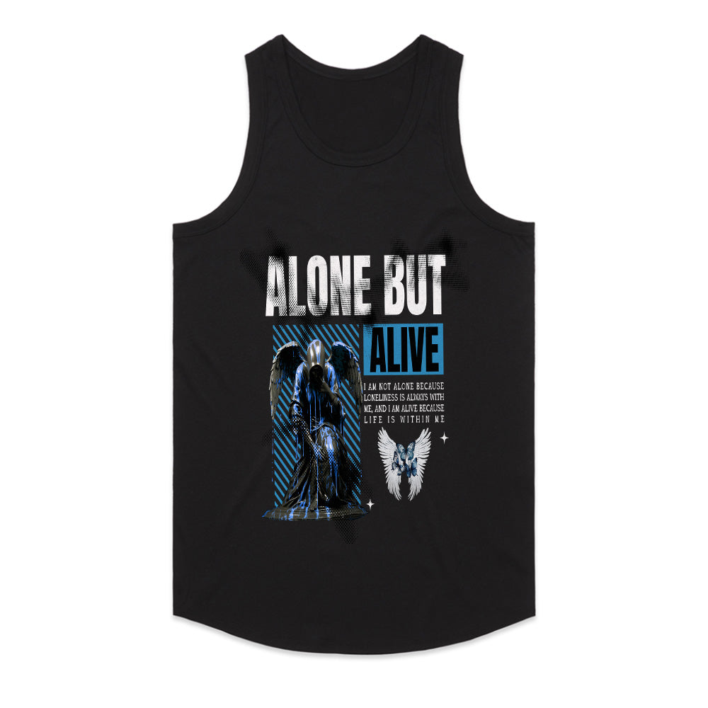 Resilient Solitude: Alone But Alive Tee