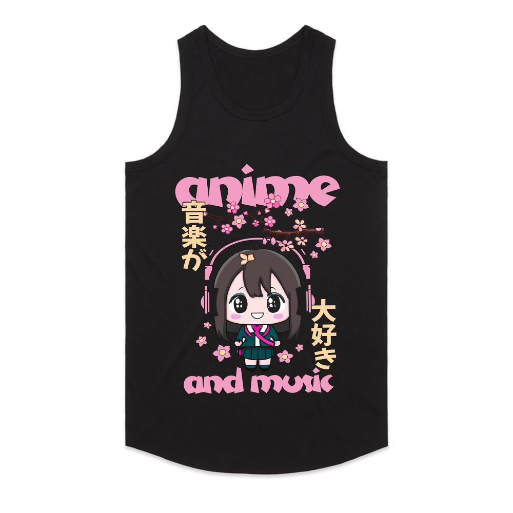 Sakura Beats – Anime & Music Chibi Tee