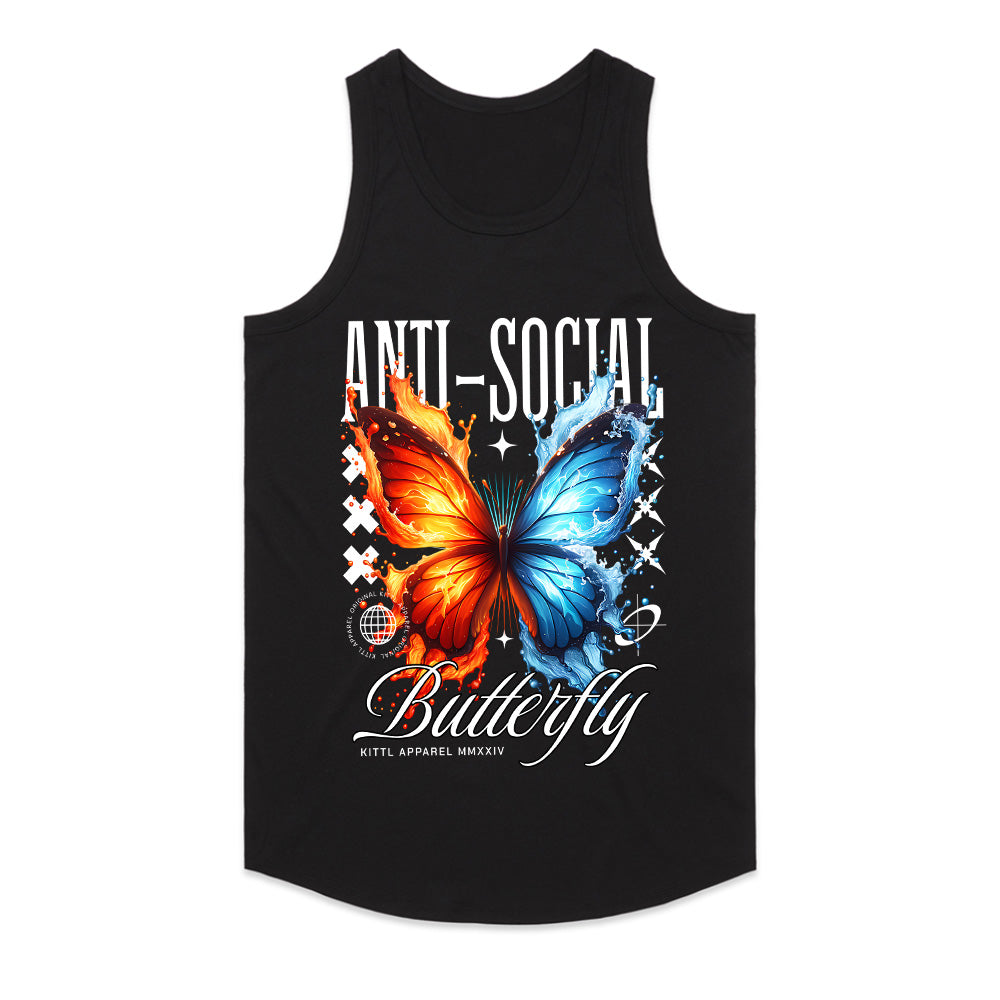 Dual Flame Butterfly – Anti-Social Aesthetic Tee