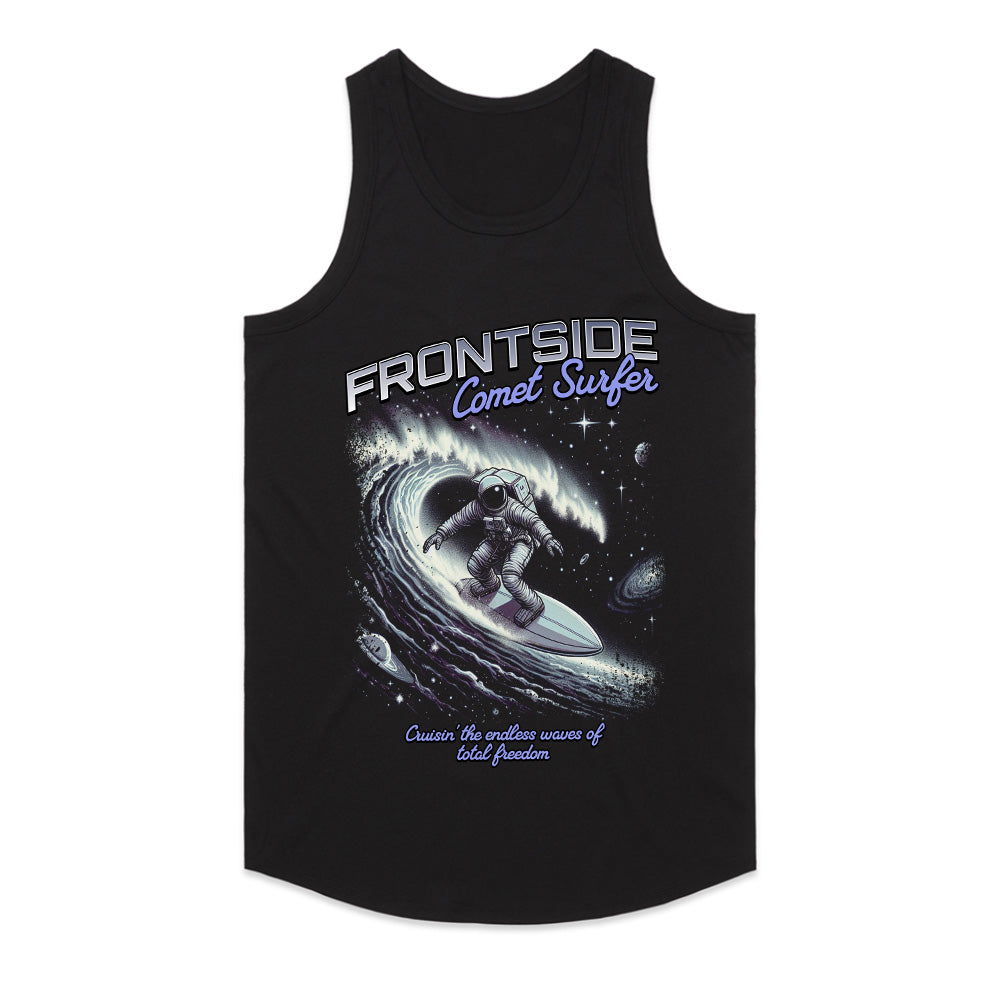 Frontside Comet Surfer: Galactic Wave Rider Tee