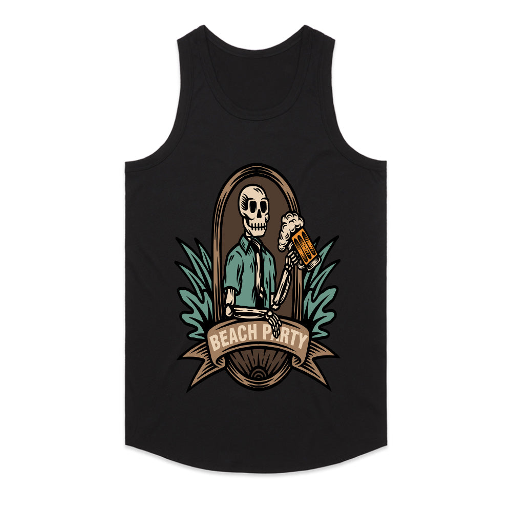Till Death We Party: Skeleton Beach Bash Tee