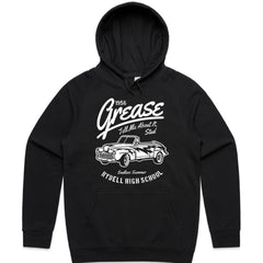 1956 Grease Movie T-Shirt | 'Tell Me About It, Stud' Vintage Car Design