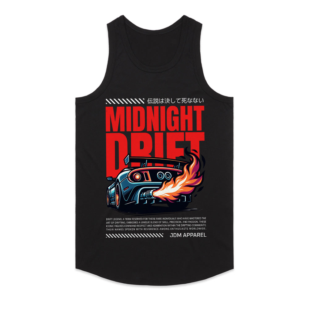 Midnight Drift T-Shirt – JDM Street Racing & Turbo Flames