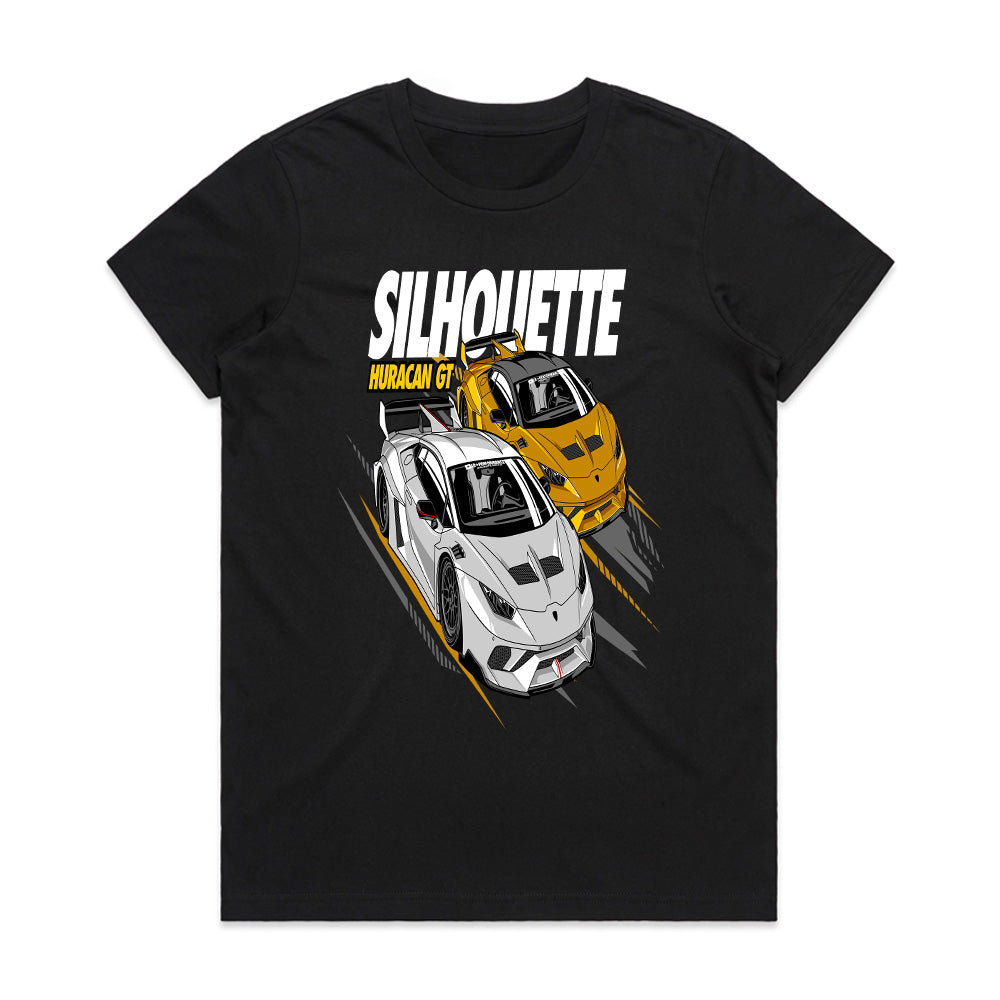 Lamborghini Huracán GT Silhouette – Supercar Racing T-Shirt
