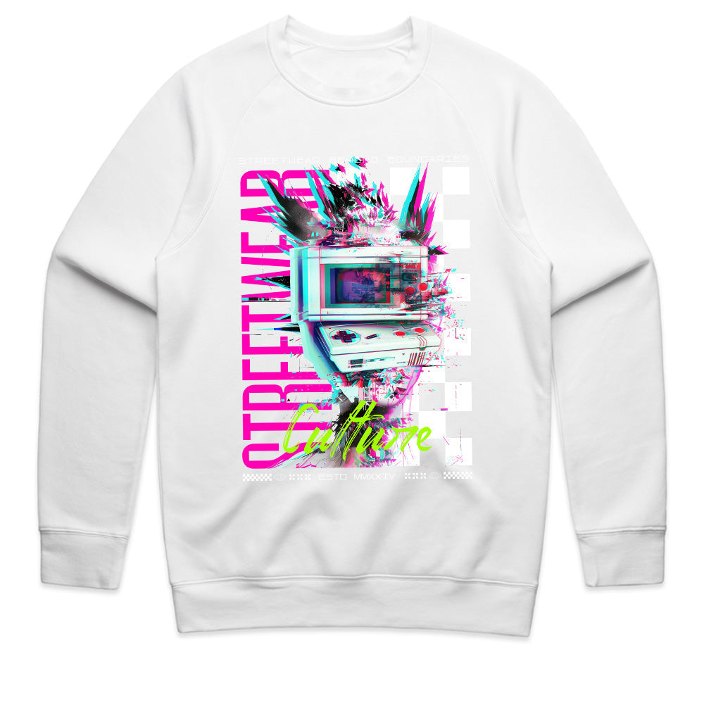 "Streetwear Culture – Retro Glitch Gaming T-Shirt"