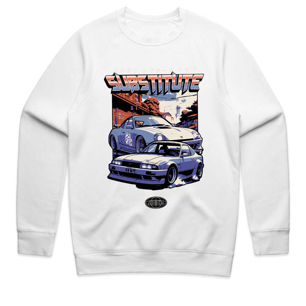 Substitute" JDM Street Racing T-Shirt – Retro Japanese Car Culture Aesthetic