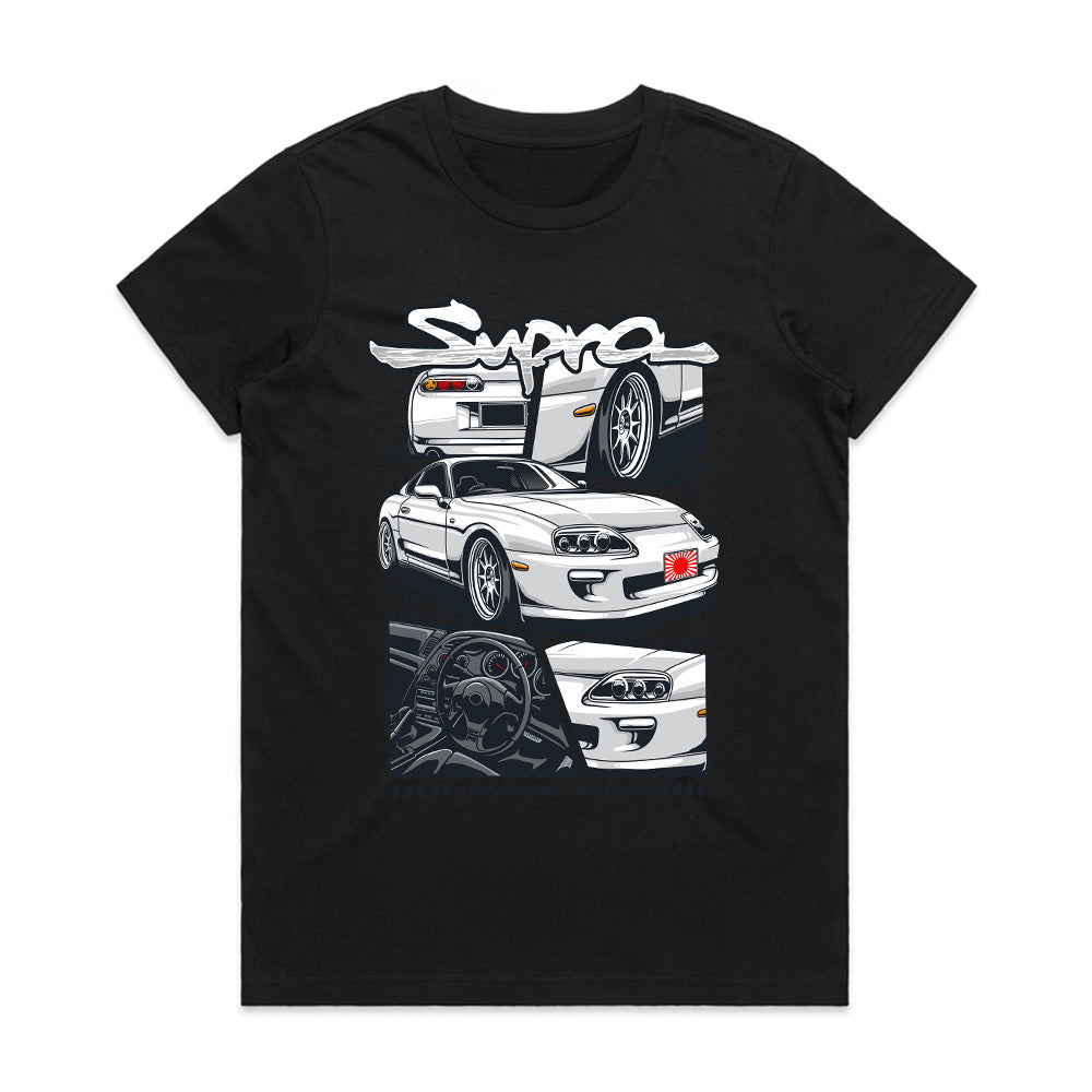 Toyota Supra A80 – Japanese Legend Manga-Style T-Shirt