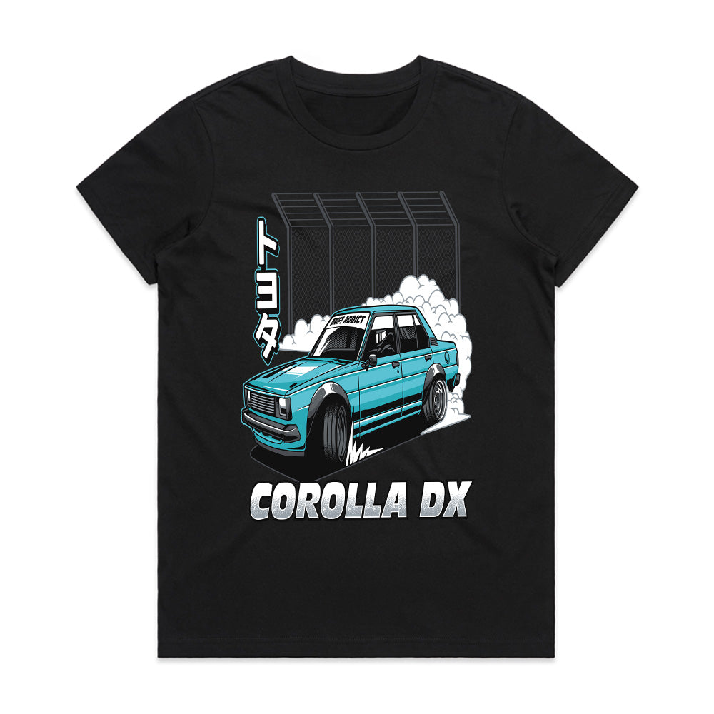 Toyota Corolla DX Drift Beast – JDM Burnout Edition T-Shirt