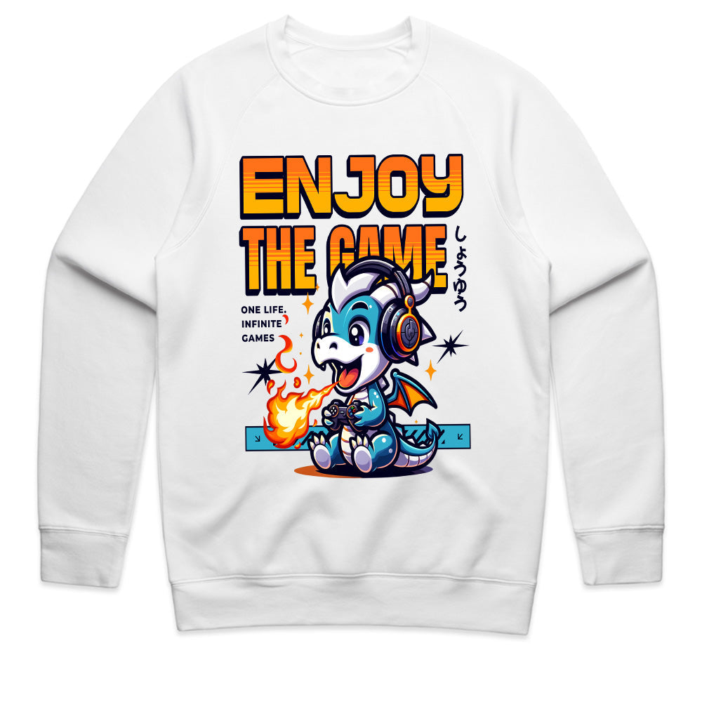 Gamer Dragon T-Shirt – "Enjoy the Game" Cute Gaming Dragon Design