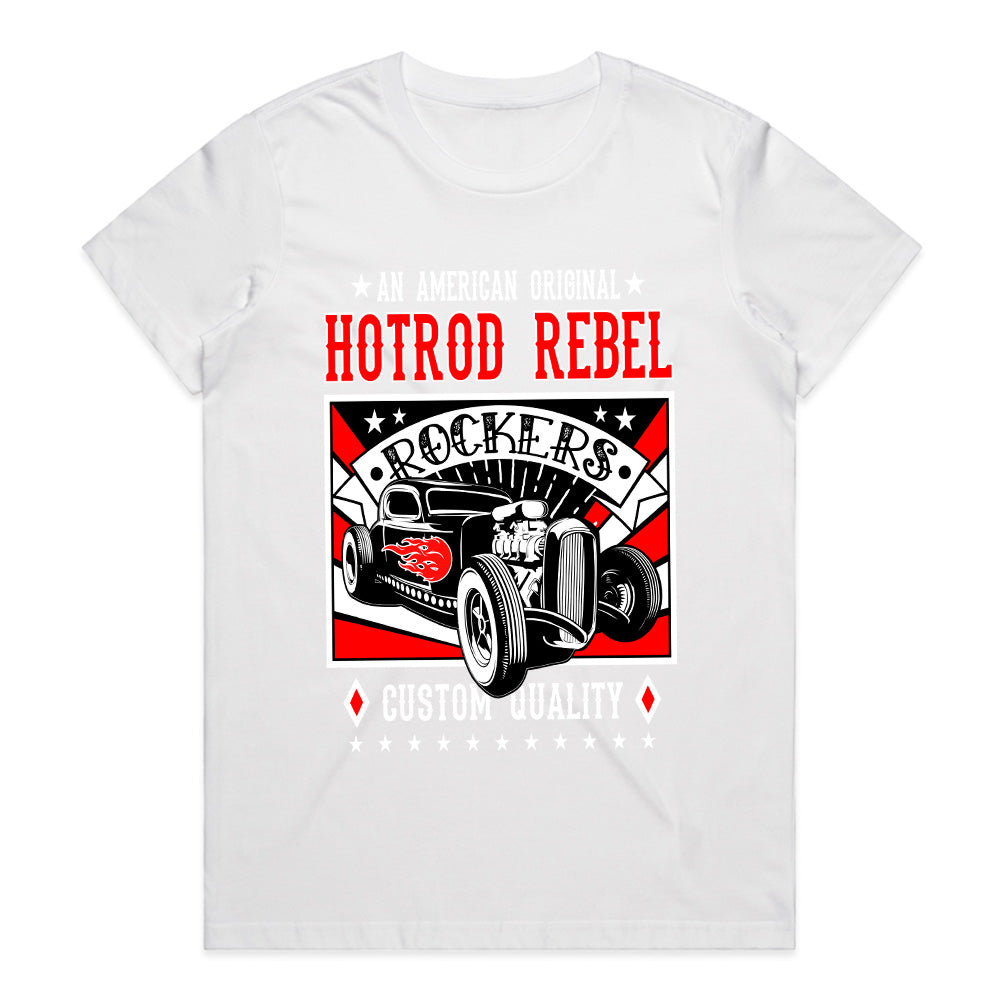Hot Rod Rebel Rockers 1958 Vintage Classic Car T-Shirt
