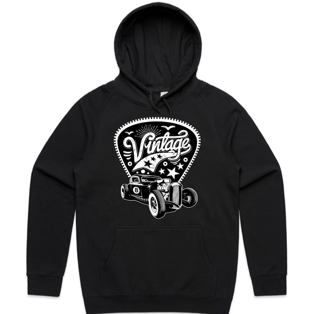 Vintage Hot Rod Rockabilly T-Shirt – 50s Classic Car Design with Stars & Retro Style