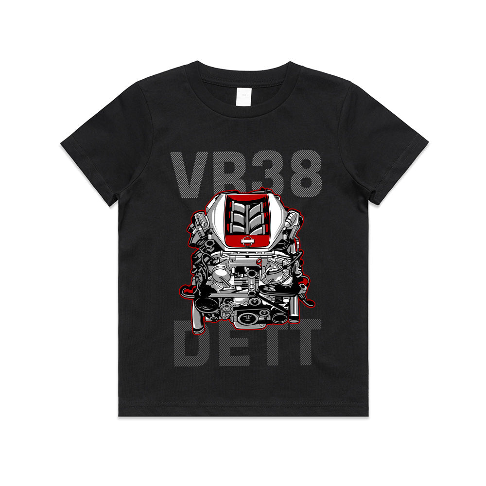 VR38DETT Engine – Nissan GT-R R35 Powerhouse T-Shirt