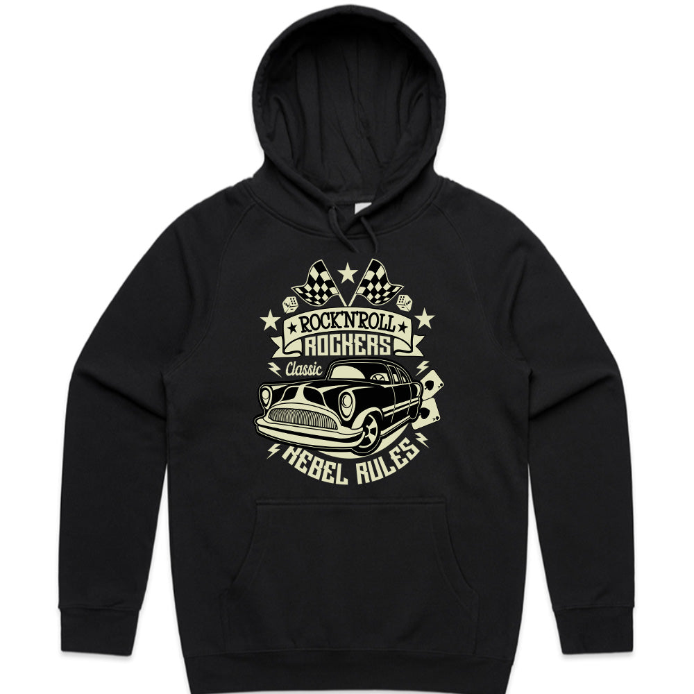 Rock 'n' Roll Rockers T-Shirt – Classic Hot Rod Design with Rebel Style