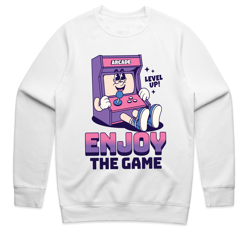 "Enjoy the Game" Retro Arcade Character T-Shirt
