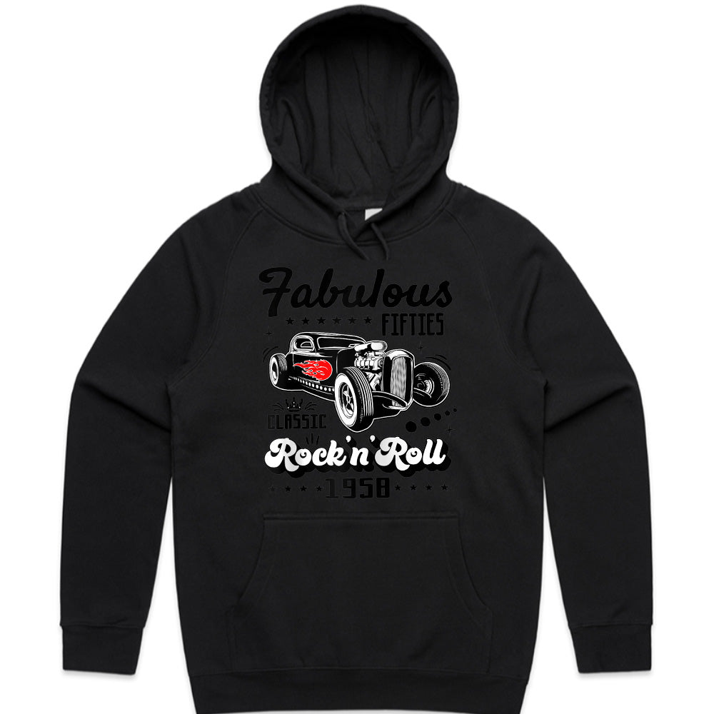 Fabulous Fifties Rock 'n' Roll Hot Rod T-Shirt – Classic Vintage Car & Rebel Style