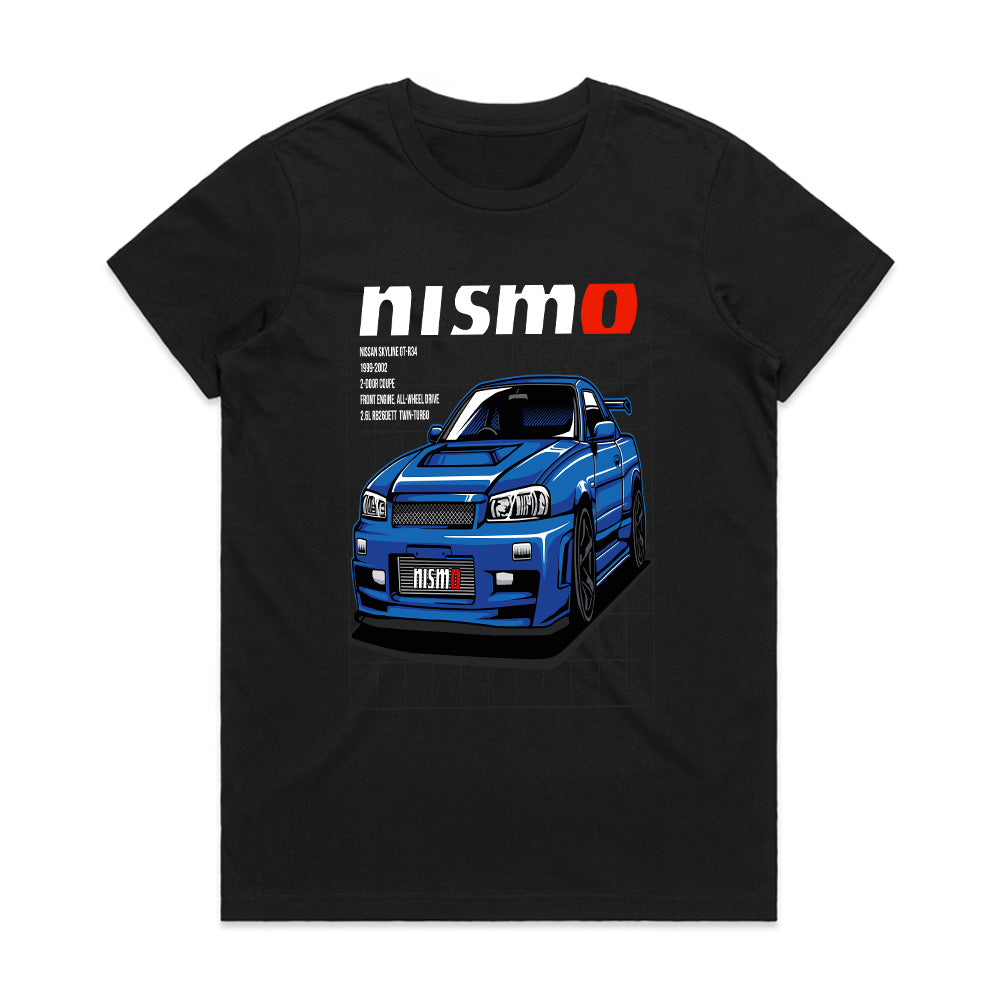 NISMO Skyline R34 – Legendary JDM Performance T-Shirt