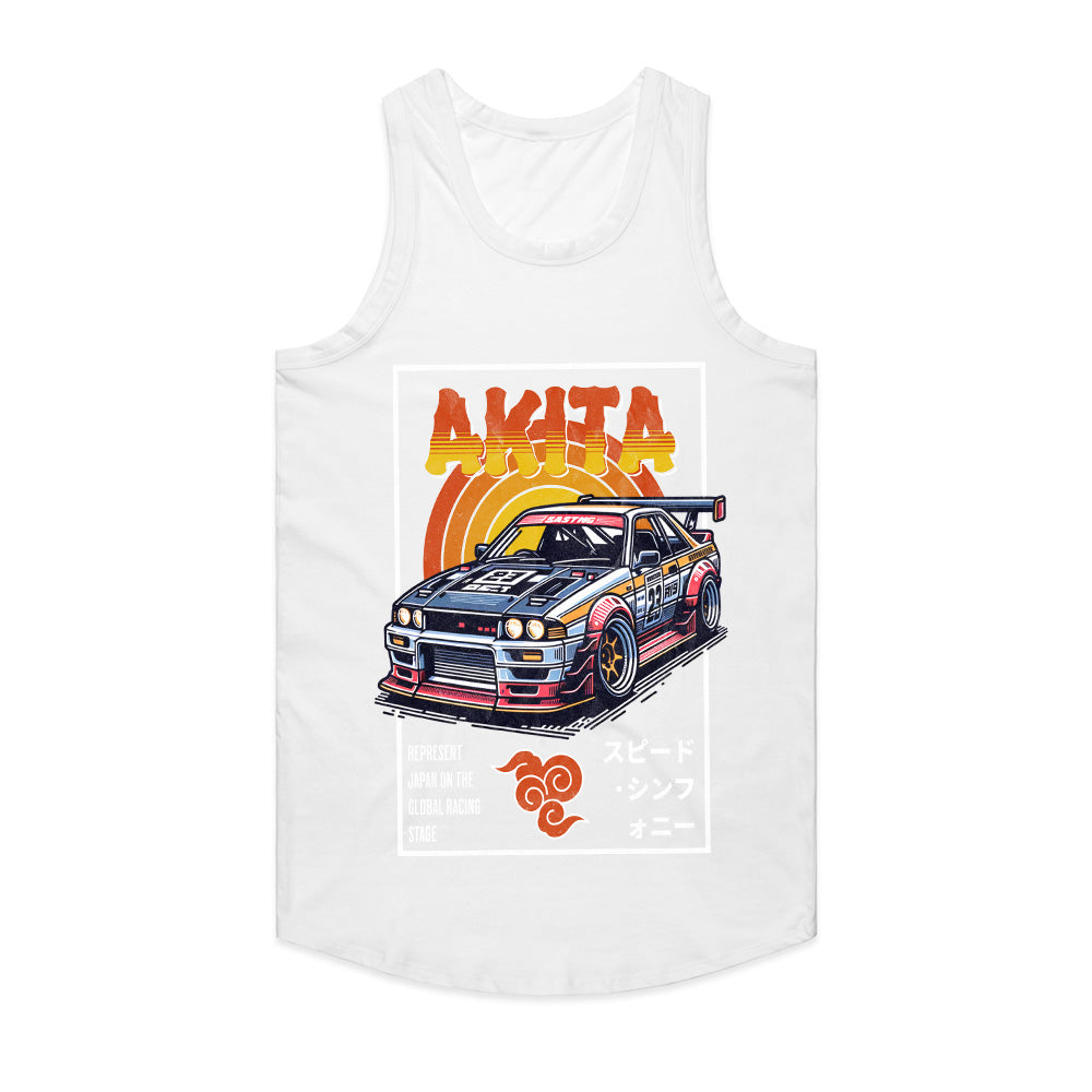 Akita Speed Demon – Retro JDM Racing Tee