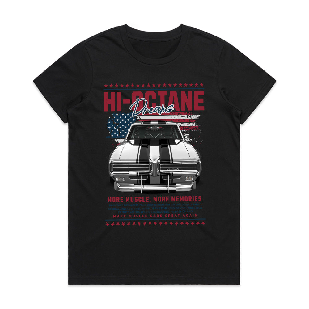 Hi-Octane Dreams – More Muscle, More Memories T-Shirt
