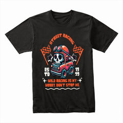 Wild Racing – Street Racer Skull Graphic T-Shirt
