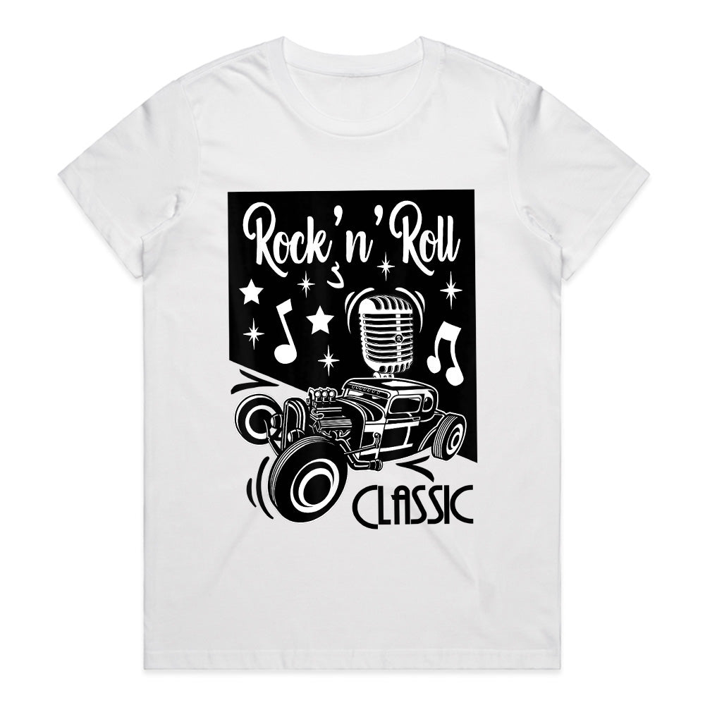Rock 'n' Roll Classic Hot Rod T-Shirt – Vintage 50s Music & Car Culture Tee