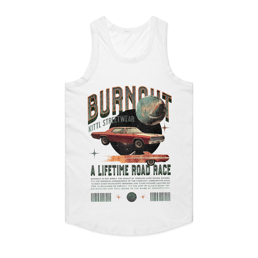 Burnout – A Lifetime Road Race Vintage Tee